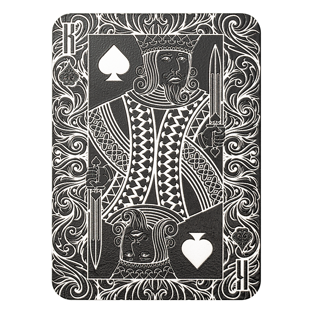 PAMP - 1oz Pure Silver Shaped Coin - Royal Flush King of Spades
