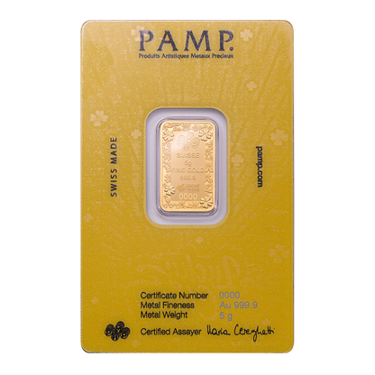 PAMP - Lucky Pig 5g Pure Gold Bar
