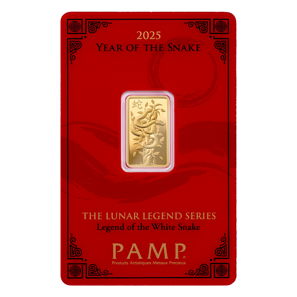 PAMP - 5g PAMP Lunar Snake 2025 Gold Bar