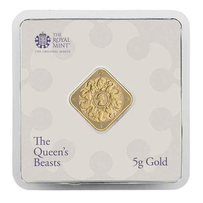 The Queen's Beasts 5g Gold Bullion Bar
