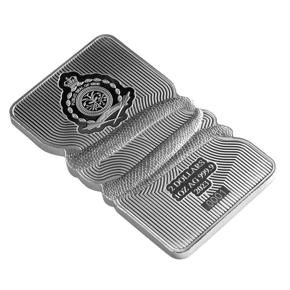 PAMP - Nature’s Grip - Sunbeam Snake 1oz Silver Legal Tender Bar