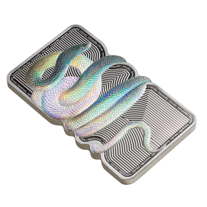 PAMP - Nature’s Grip - Sunbeam Snake 1oz Silver Legal Tender Bar