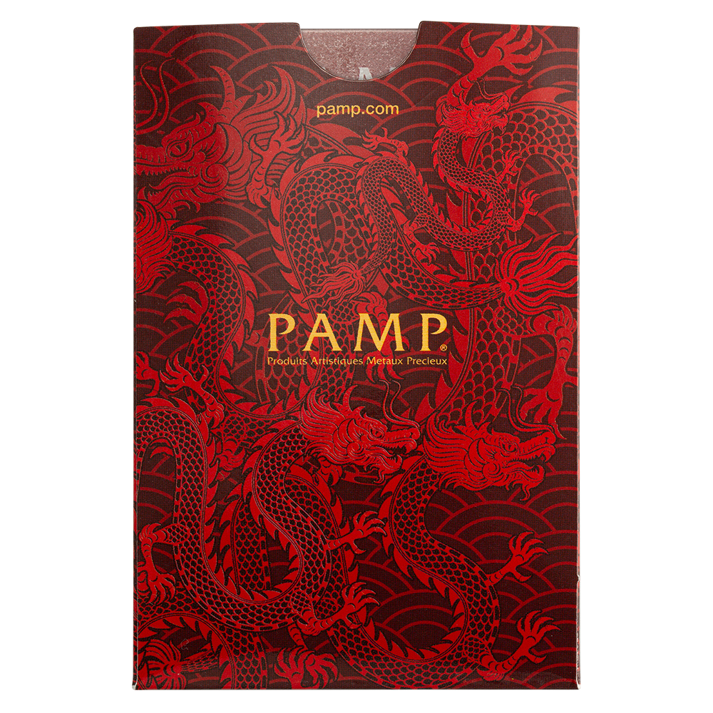 PAMP - 1 oz Gold Bar PAMP Suisse Good Luck Yellow Dragon (New in Assay)