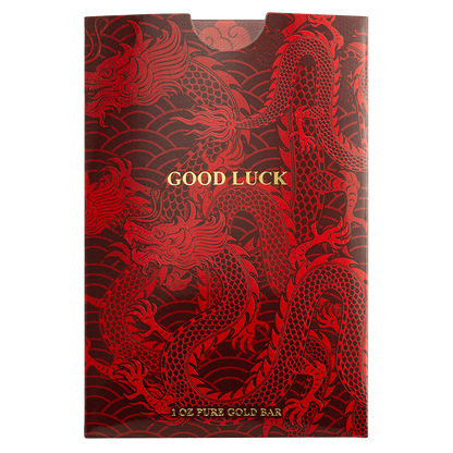 PAMP - 1 oz Gold Bar PAMP Suisse Good Luck Yellow Dragon (New in Assay)